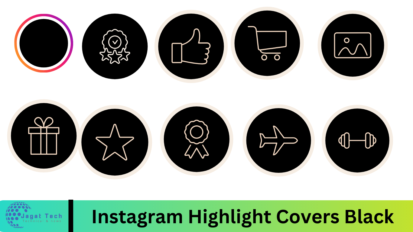 Instagram Highlight Covers Black