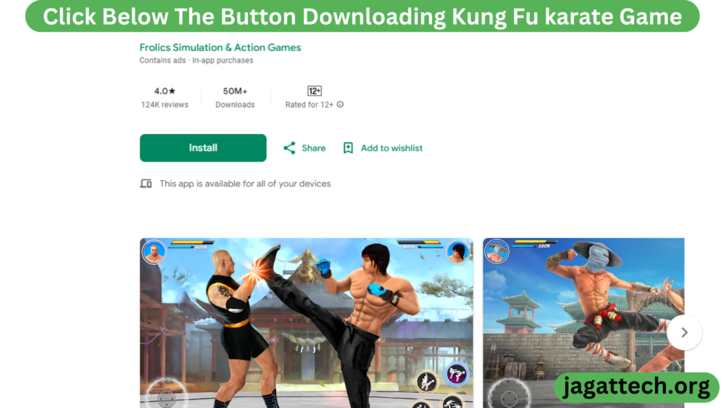 Downloading Kung Fu karate Game